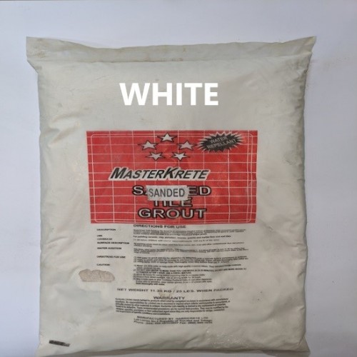 Grout White SANDED Bags 