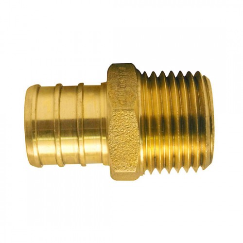 Male Adapter 1/2 Brass PEX