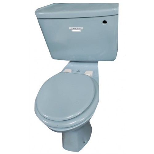 Toilet Set P-Trap Blue