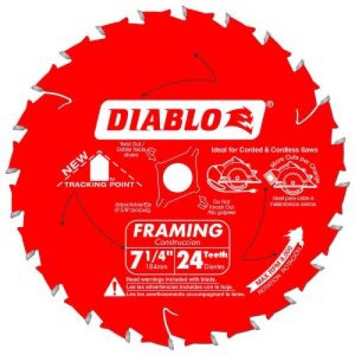 Blade 7 1/4 Carbide 24T DIABLO