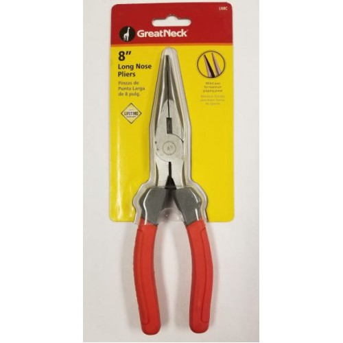 Pliers 8" Long Nose G/NECK