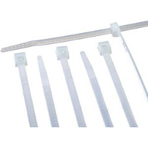 Cable Tie 11" White SINGLE ELE