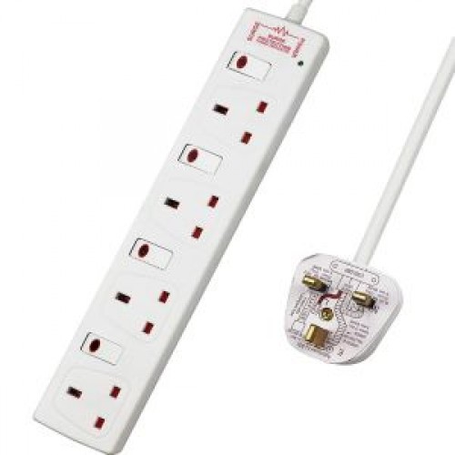 Surge Protector 4ft 6 Outlet