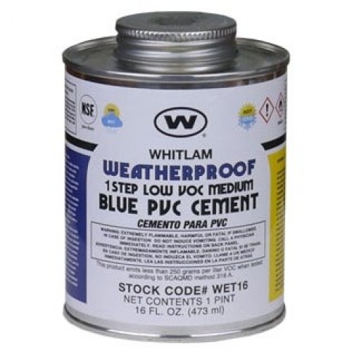 Cement 1/4 Pt. PVC W/P BLUE