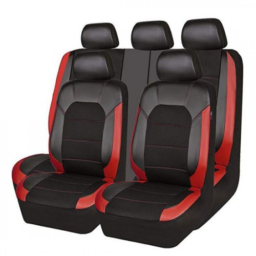 SEAT COVER BLACK & RED