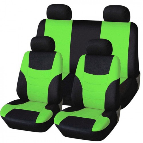 Seat Cover Black/Gray 8 PCS