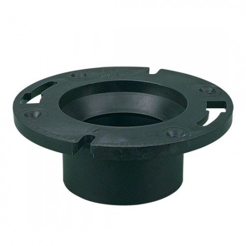 Flange Closet ABS BLK PVC 4X3