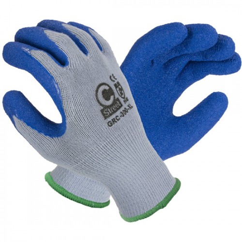 Gloves GRIP Poly BLUE XL