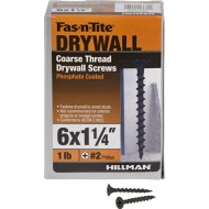 6 X 1 1/4 Crse Thread Drywall 