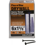 6 X 1 5/8 Crse Thread Drywall 