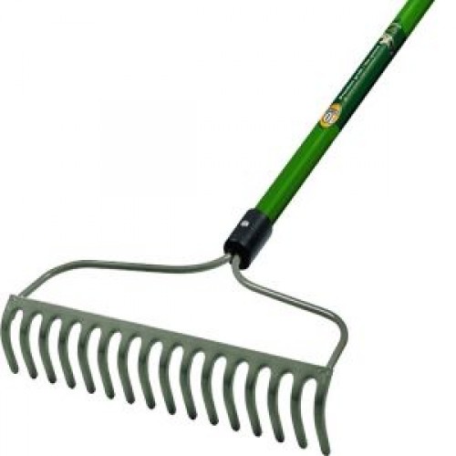 Rake Lawn Green W/HDL 16'' SAM