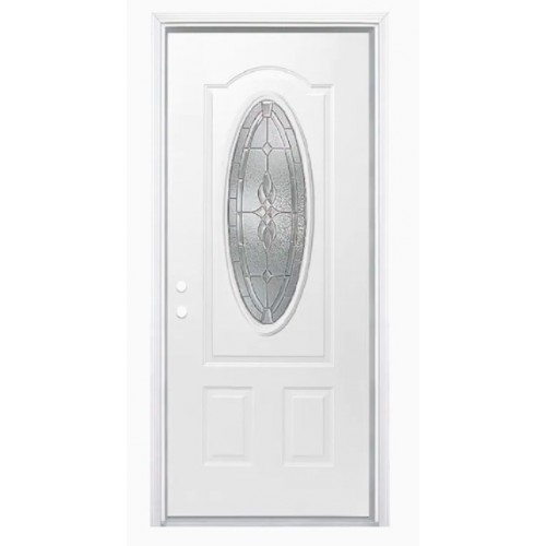 Metal 32x80 Zinc 3/4 Oval Door