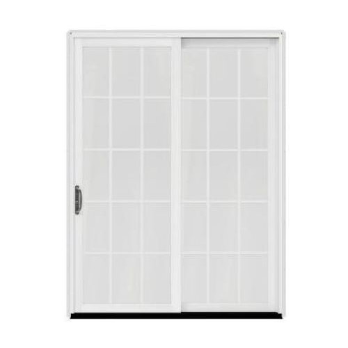 72x80 White Col Slidding Door